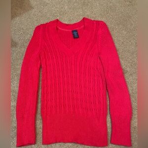 Faded Glory Vibrant Red Cotton Sweater
